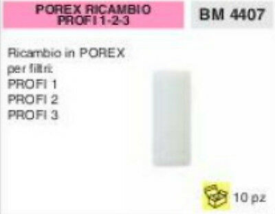 FILTRO POREX DI RICAMBIO PER PESCAGGIO PESCAMISCELA PESCA MISCELA carburante