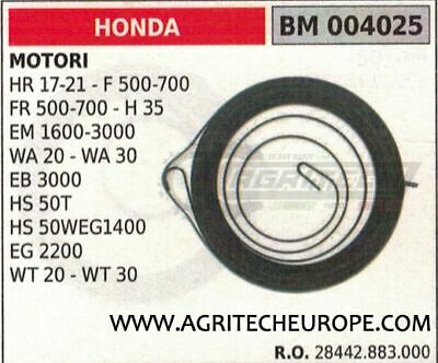 28442883000 MOLLA AVVIAMENTO MOTORE HONDA HS50WEG1400 EG2200 WT20 WT30