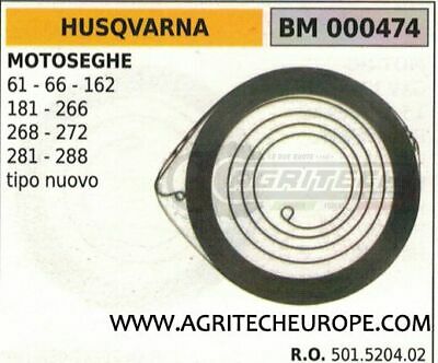501520402 MOLLA AVVIAMENTO MOTOSEGA HUSQVARNA 61 66 162 181 266 268 272 281 288
