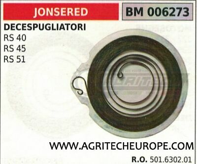 501630201 MOLLA AVVIAMENTO DECESPUGLIATORE JONSERED RS40 RS45 RS51