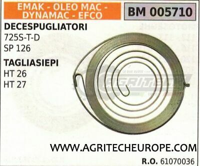 61070036 MOLLA AVVIAMENTO TAGLIASIEPI TOSASIEPE DYNAMAC OLEOMAC EFCO HT 26 27