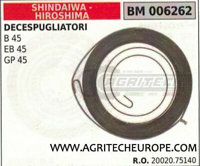 2002075140 MOLLA AVVIAMENTO DECESPUGLIATORE SHINDAIWA HIROSHIMA B45 EB45 GP45