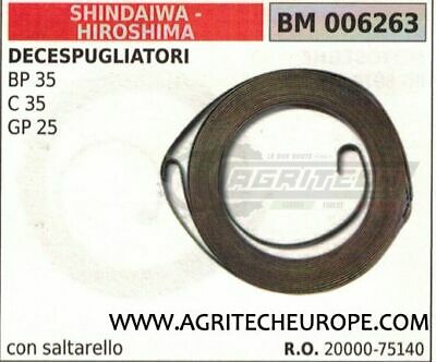 2002075140 MOLLA AVVIAMENTO DECESPUGLIATORE SHINDAIWA HIROSHIMA B45 EB45 GP45 cs