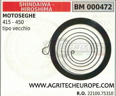 2210075310 MOLLA AVVIAMENTO MOTOSEGA SHINDAIWA HIROSHIMA 415 450 vecchio tipo
