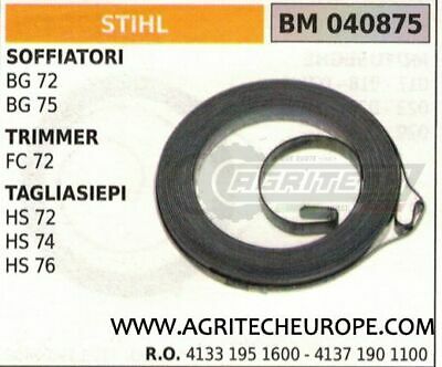 41331951600 41371901100 MOLLA AVVIAMENTO SOFFIATORE STIHL BG72 BG75