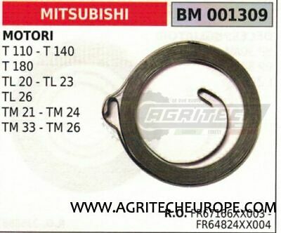 FR64824XX004 MOLLA AVVIAMENTO MOTORE MITSUBISHI TM21 TM24 TM33 TM26