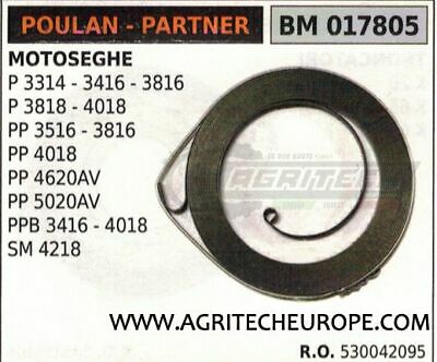 530042095 MOLLA AVVIAMENTO MOTOSEGA POULAN PARTNER P 3314 3416 3816 3818 4018