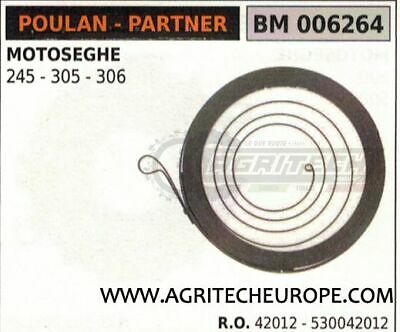 42012 530042012 MOLLA AVVIAMENTO MOTOSEGA POULAN PARTNER 245 305 306