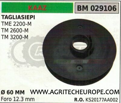 KS20177AA002 PULEGGIA AVVIAMENTO TAGLIASIEPI TOSASIEPE KAAZ TME 2200 2600 3200