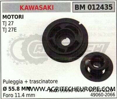 490602066 591012126 PULEGGIA COMPLETA AVVIAMENTO MOTORE KAWASAKI TJ27 Ø55.8