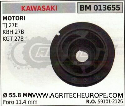 591012126 PULEGGIA AVVIAMENTO MOTORE KAWASAKI TJ27 KBH27 KGT27 Ø55.8
