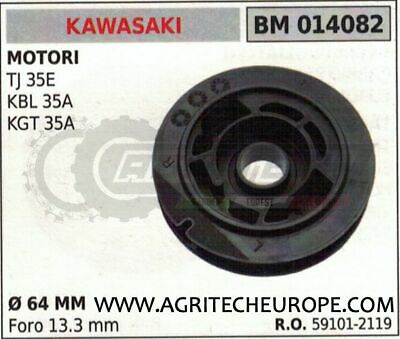 591012119 PULEGGIA AVVIAMENTO MOTORE KAWASAKI TJ35 KBL35 KGT35 Ø64