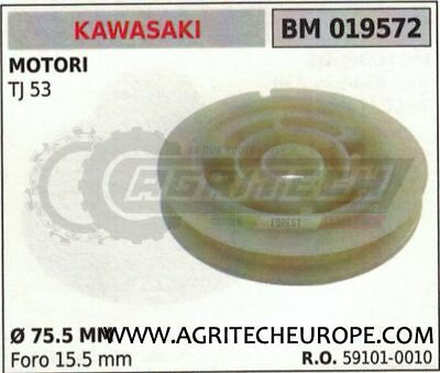 591010010 PULEGGIA AVVIAMENTO MOTORE KAWASAKI TJ 53 Ø75.5