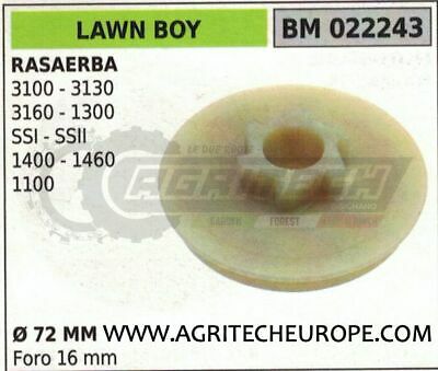 PULEGGIA AVVIAMENTO TOSAERBA RASAERBA LAWN BOY 3100 3130 3160 1300 SSI SSII Ø72