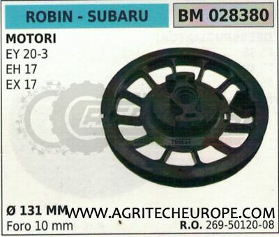 2695012008 PULEGGIA AVVIAMENTO MOTORE ROBIN SUBAR EY 20-3 EH17 EX17 Ø131