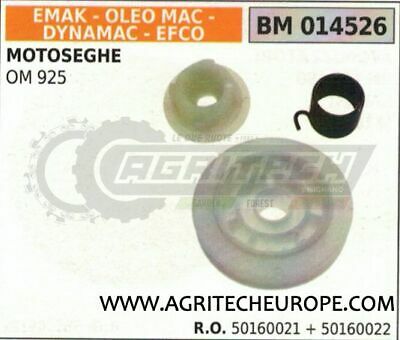 50160021 50160022 KIT PULEGGIA AVVIAMENTO MOTOSEGA OLEOMAC OM 925