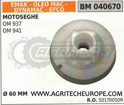 50170050 PULEGGIA AVVIAMENTO MOTOSEGA OLEOMAC OM 937 941 Ø60