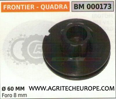 PULEGGIA AVVIAMENTO HUSQVARNA HUSKY FRONTIER QUADRA Ø60 FORO Ø8 R160147