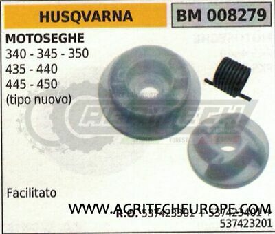 537423301 PULEGGIA AVVIAMENTO FACILITATO MOTOSEGA HUSQVARNA 445 450