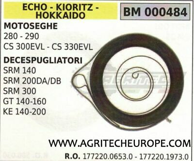 17722019730 MOLLA AVVIAMENTO DECESPUGLIATORE ECHO SRM 140 200 300 GT KE 140 160