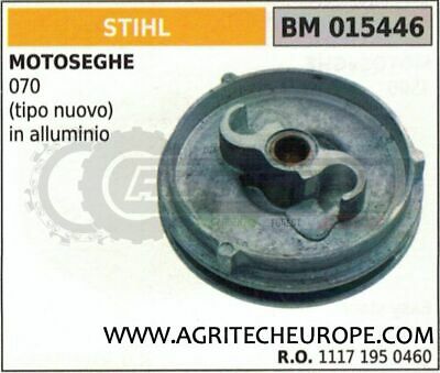 11171951060 PULEGGIA AVVIAMENTO MOTOSEGA STIHL 070 TIPO NUOVO IN METALLO