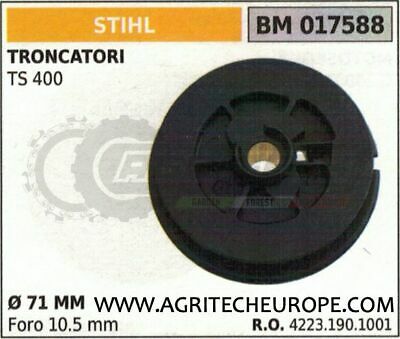 42231901001 PULEGGIA AVVIAMENTO TRONCATORE STIHL TS 400 410 420 Ø71