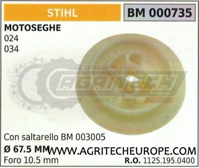 11251950401 PULEGGIA AVVIAMENTO MOTOSEGA STIHL 024 026 028 034 MS260 Ø67.5