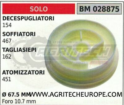 PULEGGIA AVVIAMENTO SOLO SOFFIATORE 467 TAGLIASIEPI 162 ATOMIZZATORE 451 Ø67.5