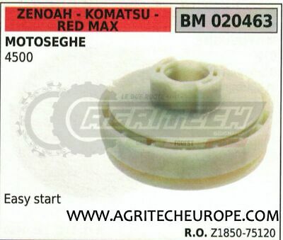 Z185075120 PULEGGIA AVVIAMENTO MOTOSEGA ZENOAH KOMATSU REDMAX 4500 easy start