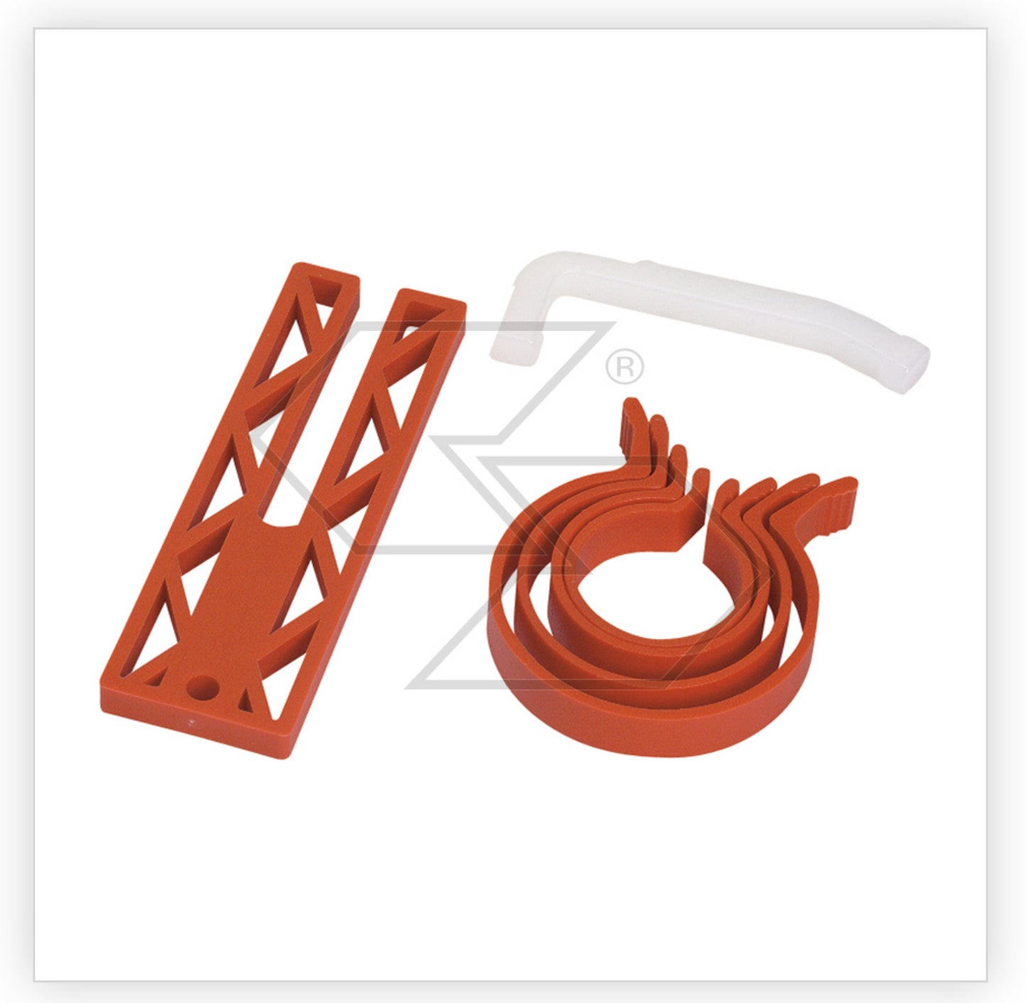 KIT MONTAGGIO STRINGI SEGMENTI SU PISTONE COMPLETO DI FERMAPISTONE IN NYLON