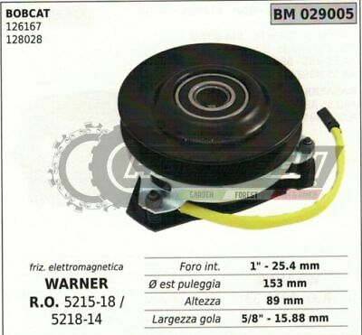 FRIZIONE ELETTROMAGNETICA WARNER 521518 521814 Ø153 H89 BOBCAT 126168 128028