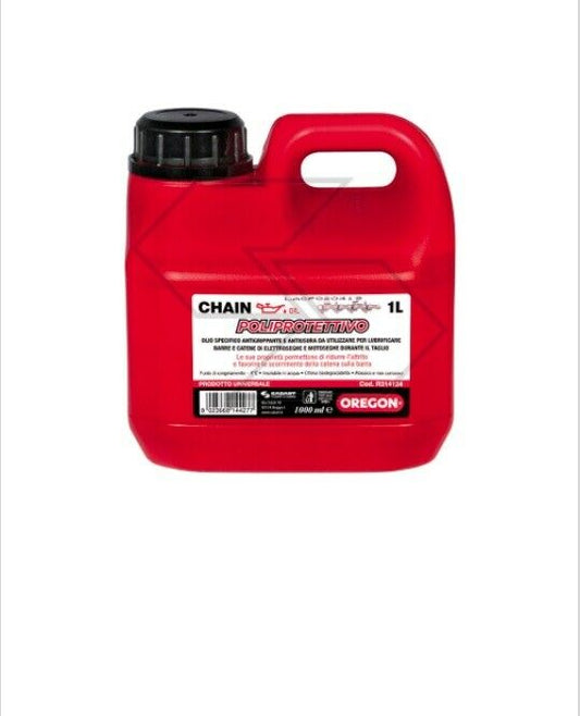 OLIO PER CATENA MOTOSEGA OREGON IN TANICA DA 1 LITRO BIODEGRADABILE