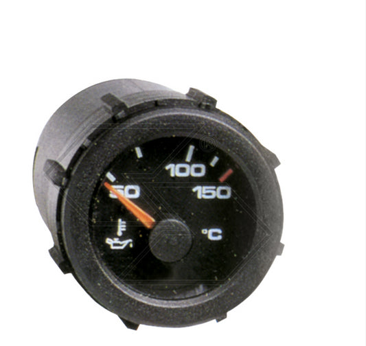 MANOMETRO INDICATORE TEMPERATURA OLIO 50-150 12 volt Foro fissaggio Ø 52