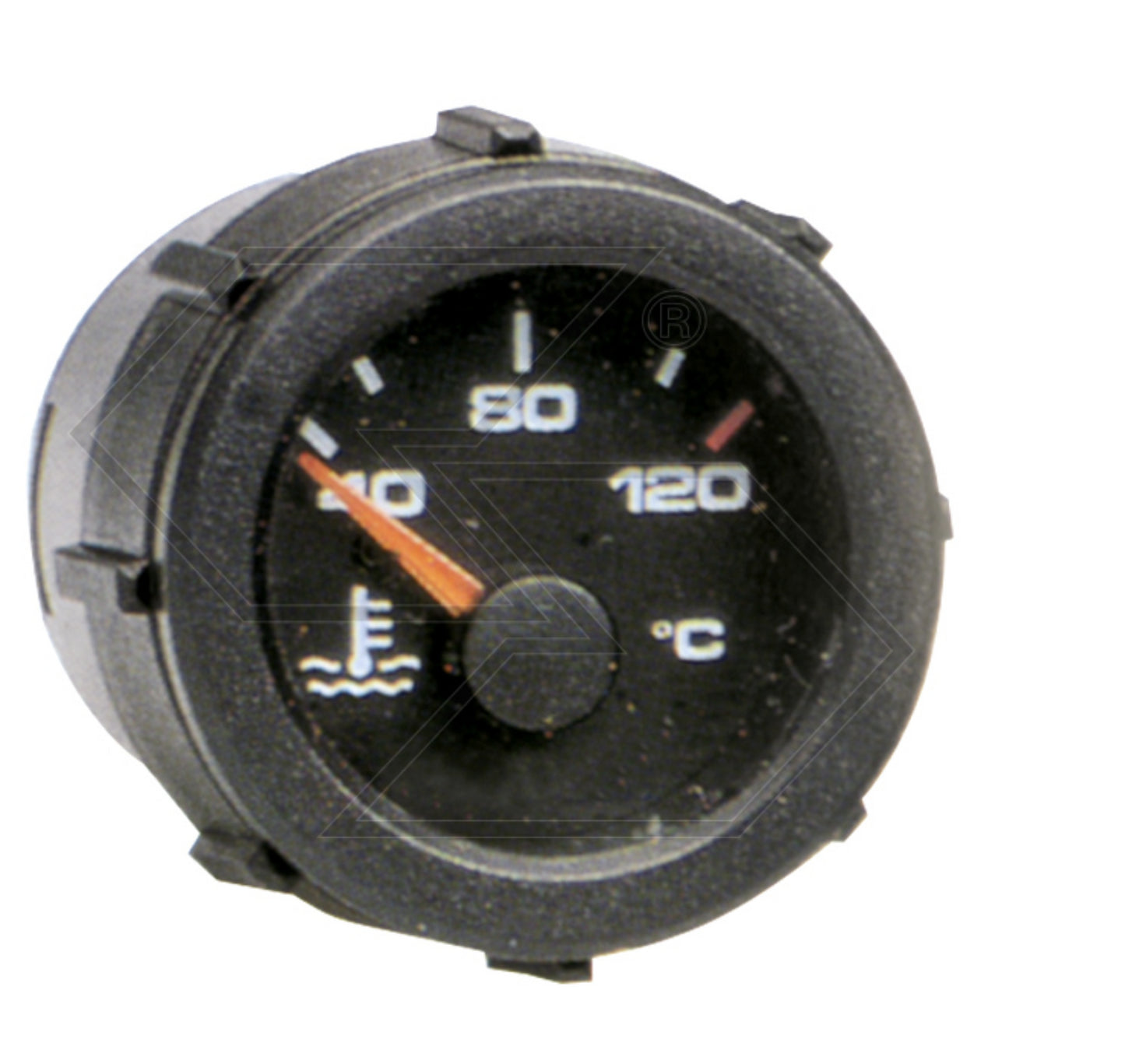 MANOMETRO INDICATORE TEMPERATURA ACQUA 40-120 12 volt Foro fissaggio Ø 52