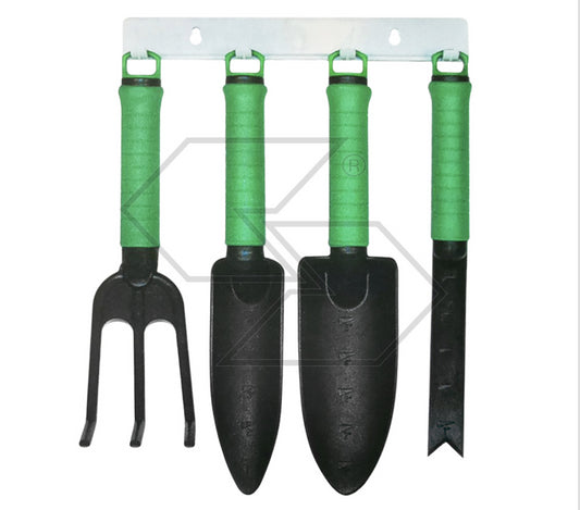 KIT UTENSILI MANUALI PER GIARDINAGGIO pala trapiantatore tridente piante