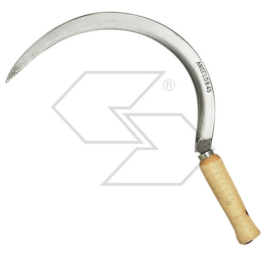 FALCE DENTATA MANUALE falciola PER CEREALI ronca roncola falcione LAMA 40 Cm