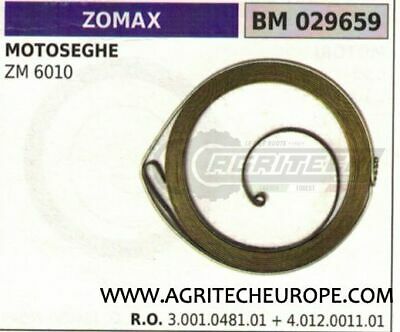 3001048101 4012001101 MOLLA AVVIAMENTO MOTOSEGA ZOMAX ZM ZMG 6010