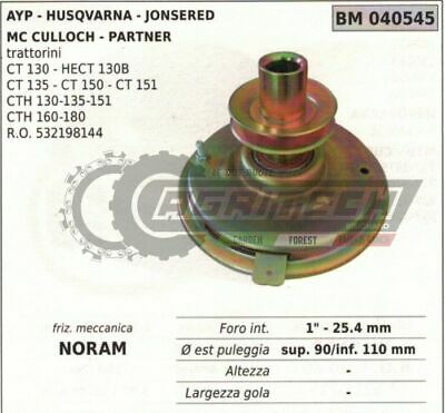 532198144 FRIZIONE MECCANICA NORAM TRATTORINO HUSQVARNA 130 135 150 151 160 180