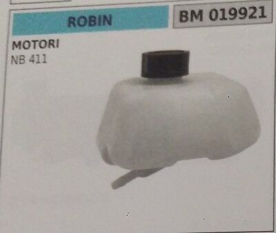 SERBATOIO COMPLETO BENZINA MISCELA MOTORE ROBIN NB 411 NB411