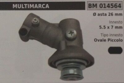 COPPIA CONICA UNIVERSALE standard DECESPUGLIATORE CON ASTA Ø 26 OVALE 5.5 x 7 mm
