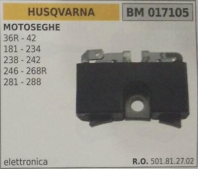 501812702 BOBINA ELETTRONICA MOTOSEGA HUSQVARNA 36R 42 181 234 246 268R 281 288