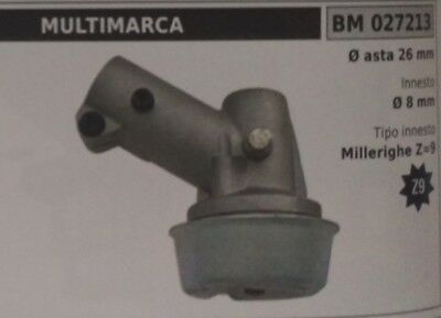COPPIA CONICA UNIVERSALE standard DECESPUGLIATORE CON ASTA Ø 26 MILLERIGHE Z-9