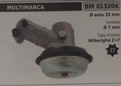 COPPIA CONICA UNIVERSALE standard DECESPUGLIATORE CON ASTA Ø 25 MILLERIGHE Z - 7