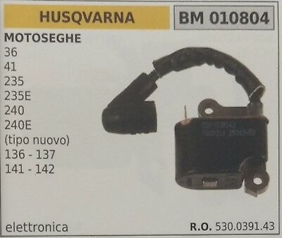 530039143 BOBINA ELETTRONICA MOTOSEGA HUSQVARNA 36 41 136 137 141 142 NEW TIPO