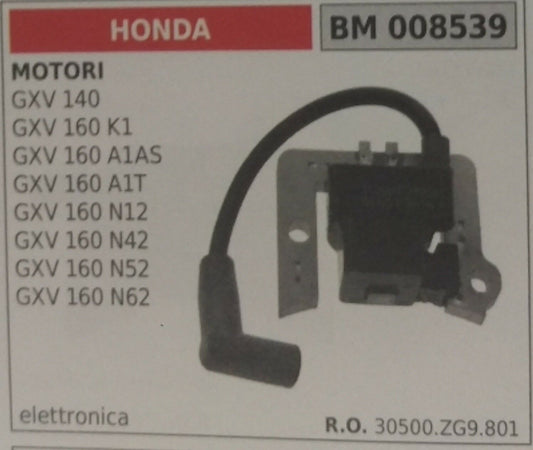 30500ZG9801 BOBINA ELETTRONICA MOTORE HONDA GXV 140 160K1 160A1AS 160A1T 160N12
