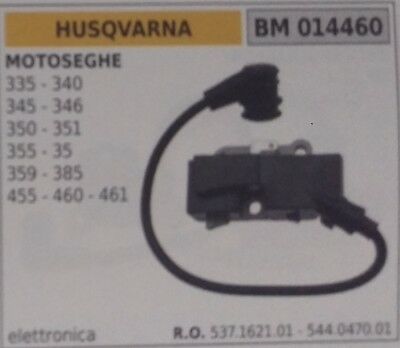 537162101 544047001 BOBINA ELETTRONICA MOTOSEGA HUSQVARNA 35 355 359 385 455 460