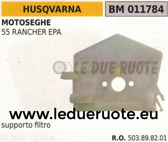 503898201 SUPPORTO FILTRO ARIA COMPLETO MOTOSEGA HUSQVARNA 55 RANCHER EPA