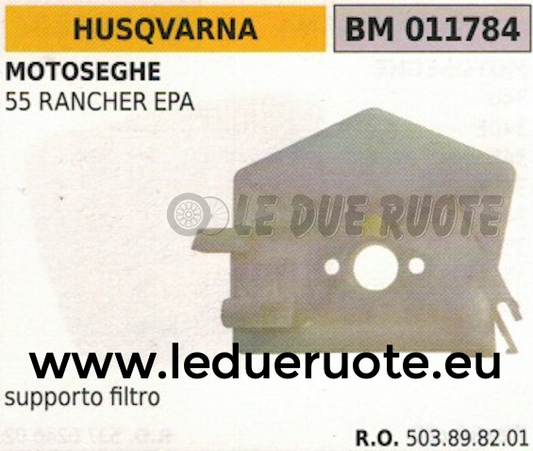 503898201 SUPPORTO FILTRO ARIA COMPLETO MOTOSEGA HUSQVARNA 55 RANCHER EPA