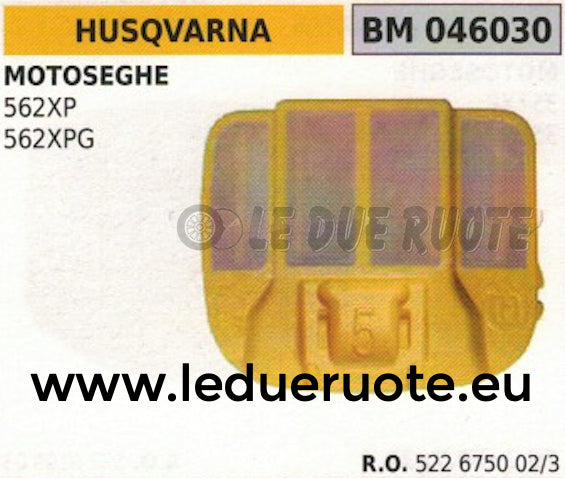 522675002 FILTRO ARIA COMPLETO MOTOSEGA HUSQVARNA 562XP 562XPG