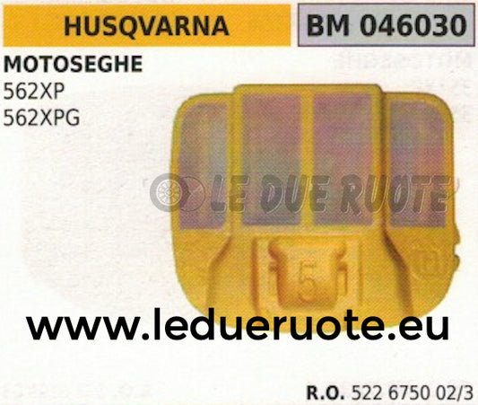 522675002 FILTRO ARIA COMPLETO MOTOSEGA HUSQVARNA 562XP 562XPG